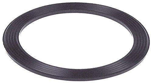 Fagor Junta plana para lavavajillas FI-48B, FI-48, FI-64B, FI-48W, FI-64W para recipiente de sal exterior 81 mm, diámetro interior 63 mm, goma