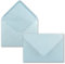 50x Briefumschläge B6-17,5 x 12,5 cm - Hellblau - Nassklebung mit spitzer Klappe - 120 g/m² - Für Hochzeit, Gruß-Karten, Einladungen