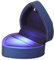 LIOOBO LED beleuchtete Ring Box Schmuckschatulle für Ring Halskette Anhänger Hochzeit Anniversay Valentines Day, blau