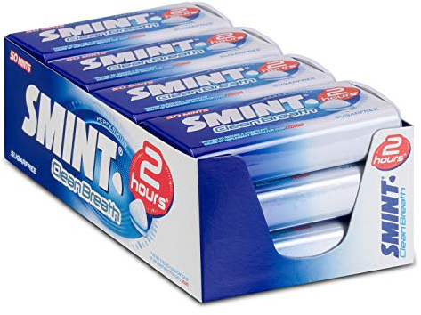 Chicle de menta | Smint | Mentas 2h Clean Breath Peppermint | Peso total 35 gramos