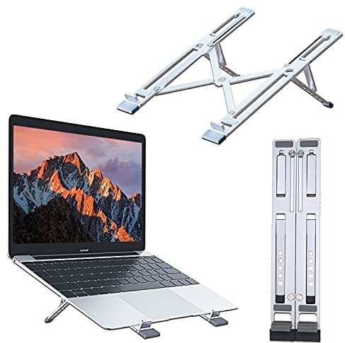 KLIM Steady - Support pour Ordinateur Portable et Tablette + Châssis en Aluminium léger et Durable + Support réglable pour Tablette Ipad Macbook PC Laptop 15.6 + Nouveau