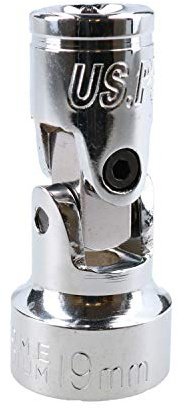 19mm Universal Joint Metric Socket 3/8 Drive 12 Point Flexible Wobble Knuckle