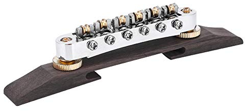 Gitarre Brücke Verstellbare Rosewood Jazz Guitar Bridge Roller Sattel Musikinstrument Zubehör für SG LP Type Jazz Gitarre E -Gitarrenzubehör