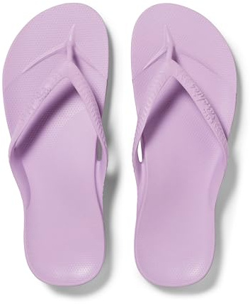 ARCHIES Arch Support Flip Flops for Men & Women – Orthotic Sandals for Plantar Fasciitis Relief – Lightweight, Cushioning, Shock-Absorbing Sandals for Walking, Foot Pain - Lilac (UK 9)