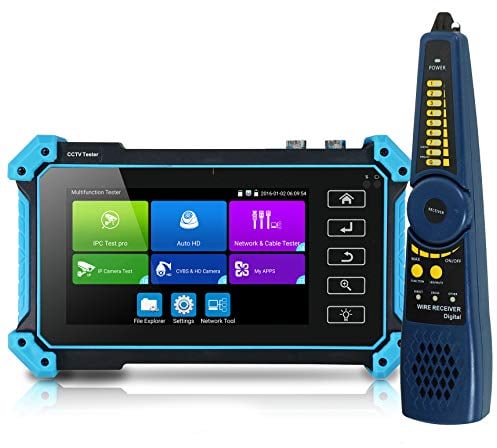 12,7 cm (5 Zoll) Touch-Screen Coaxial HD CCTV Tester Monitor unterstützt 8MP AHD TVI CVI SDI & 4K IP Kamera & CVBS Kamera Test, mit HDMI VGA Eingan