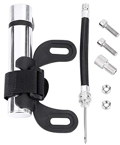 Fahrradpumpe, tragbare Mini-Fahrradluftpumpe Hochdruck120PSI Aluminiumlegierung für MTB-Mountainbike-Fahrrad oder Basketball, Fahrrad-Inflatorpumpe