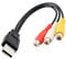 D43 USB 2.0 auf 3RCA Kabel – USB A auf 3 Cinch AV Adapter – Audio Video Kabel für Camcorder, DVD, TV, PC, Monitor – 30 cm