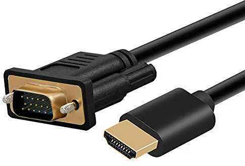 Convertisseur de Câble HDMI vers VGA Adaptateur de Convertisseur HDMI Mâle vers VGA Famale Digital Analog HD 1080P pour Tablette PC Portable Hdmi2vga,3m