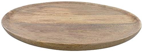 Northam Sottopiatto in legno di mango piatto rotondo in legno di mango Fair Trade Ø 26 cm marrone