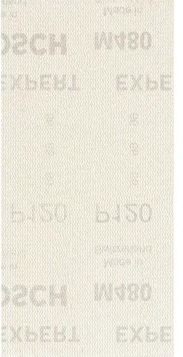 Bosch EXPERT M480 Schleifnetz, 93x186mm, K120, 50-tlg. | für Farbe auf Holz, Hartholz, Ø 93x186 mm, Körnung 120, Professional Zubehör Schwingschleifer