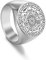 Amaxer Sieben Erzengel Ring für Herren Edelstahl Das Siegel von Solomon Tetragrammaton Erzengel Schutzring Statement Band für Herren Damen (10, Silber)