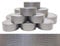 verpacking Premium Panzertape 50 m x 48 mm Silber Gewebeband Gaffa Tape Reparaturband hohe Klebekraft Klebeband mit Naturkautschuk-Kleber (12 Stück)