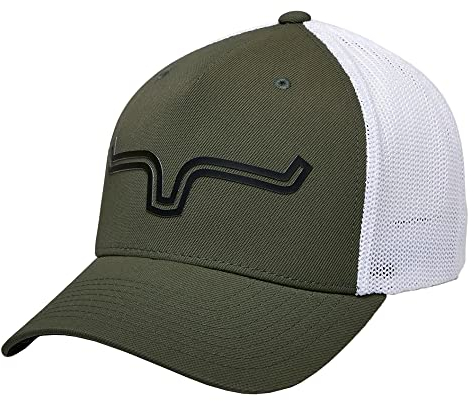 Kimes Ranch Unisex 110 Double Trac Trucker Horns Patch Adjustable Snapback One Size Hat, Salbei, Einheitsgröße