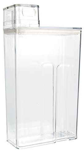 Cabilock Bouteille De Lessive Transparente 1l Récipient Sous-emballage Rechargeable En Plastique Léger Utilisation Domestique Stockage Lavage Liquide Écologique Compact
