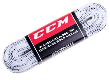 CCM Schnürsenkel PROLINE Wachs, Team 36er-Pack, Weiß, Größe: 244