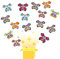JEOPKO 15 Pieces Magic Flying Butterfly, Clockwork Butterfly Card, Flying Butterfly, Rubber Band Butterfly, Butterfly Flying Toy, Performance Props, Children Surprise Gifts (Random Color).