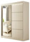 Margaret Hadas24 Kleiderschrank Padwa 200 mit Spiegel, Organizer, Mehrzweckschrank, Schwebetürenschrank, Garderobenschrank, Kleiderstange, Kleiderständer, Flurschrank, Schrank, 2-türig, weiß