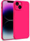 MyGadget Coque Compatible avec Apple iPhone 14 Plus - Case TPU Souple & Soft avec Doublure Microfibre - Cover Protection Extra Fine & Légère Rose Foncé