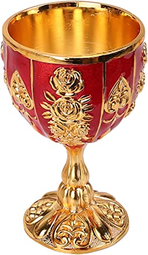 MORYEN Copas de vino, copas de vino de aleación de aluminio, vajilla, copa, copas de espíritu vintage, bar, decoración del hogar Taza