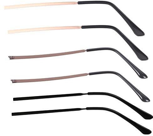Healeved 3paare Brillenbügel Aus Metall Ersatzteile Für Brillen Sonnenbrillen Und Lesebrillen Einfache Installation Für Sicheren Halt Und Komfort