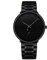 CRRJU Herren Uhren Ultra Dünne Schwarze Minimalistische Quartz mit Edelstahlarmband fur Männer Klassische Elegantes Geschenk