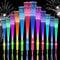 Ainiv 12 Stück Leuchtstab Glasfaser, Leuchtstäbe Partyzubehör, LED Leuchtstäbe Glow in The Darkness Stick Partyzubehör, Leuchtstäbe Bunte für Kinder Halloween, Weihnachten, Party, Konzert, Hochzeit