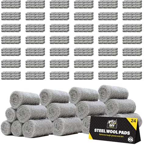 SOL 1008pk Steel Wool Pad - Grade 0 - Fine Wire Wool - Ideal for Cleaning & Closing Small Holes