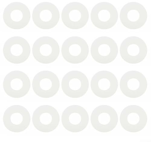 Zoegneer 20 Stück Dichtungen O-Ring für Stream-Zylinder-Tank-Nachfülladapter für Co2-Zylinder-Fülladapter ID0,7 cm OD2 cm