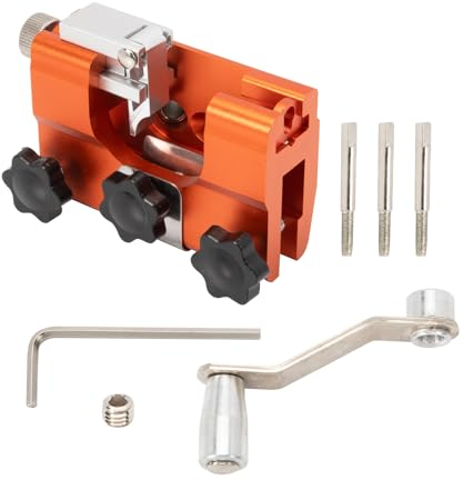 Kit de afilador de motosierra con 3 cabezales de lijado, afilador de cadena Konuooer para todos los tipos de motosierras