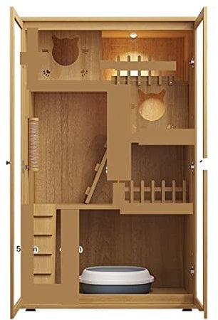 Katzenhaus katzenvilla Katzenkäfig ökologische Katzenvilla übergroß Katzenhütte