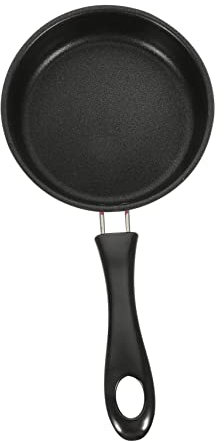 IMIKEYA Mini Non-Stick Frying Pan for Eggs and Steak Small Induction Compatible Deep Fry Pan Handle for Gas and Induction Stoves