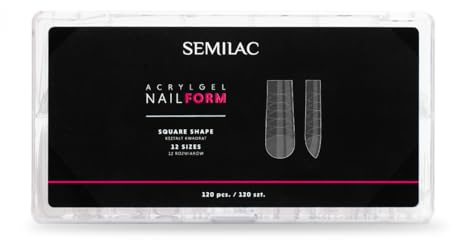Semilac Acrylgel Nail Form Square 120 pcs.