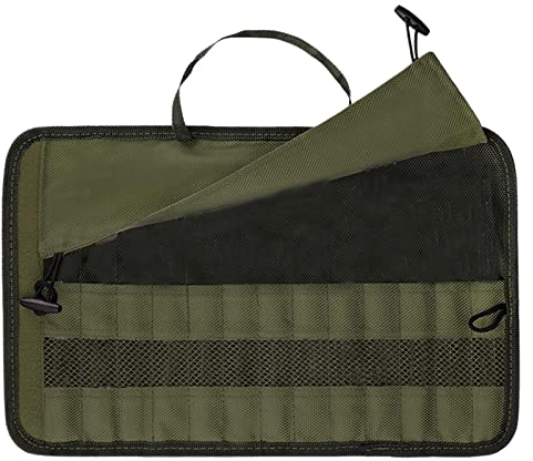 2 Camping Cutlery Pouch Cutlery Storage Bag, Camping Equipment Cutlery Pouch, Multi Purpose Cutlery Roll Pouch, Multi-Function Cutlery Pouch Holder, Portable Camping Cutlery Roll Bag