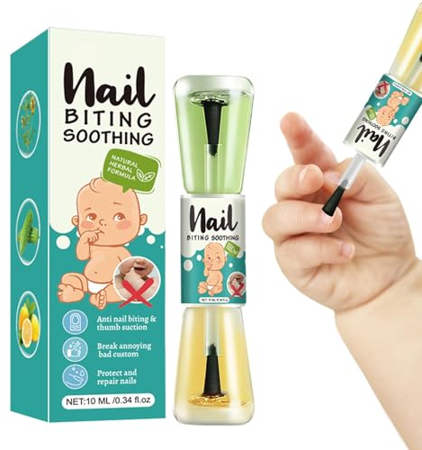 Smileshiney 2 Nagellack Gegen Nägelkauen Kinder 10ml | Daumenlutschen Abgewöhnen Kinder | Bitter Nagellack Kinder Anti Biss |Stop Nail Biting | Langlebiges Nagelpflegegerät Für Teenager,