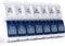 CSTDE Weekly Pill Box Organiser, Large Pill Organiser 2 Times a Day, Travel Tablet Medication Box with Push Button Design for Vitamin, Fish Oil, Supplements