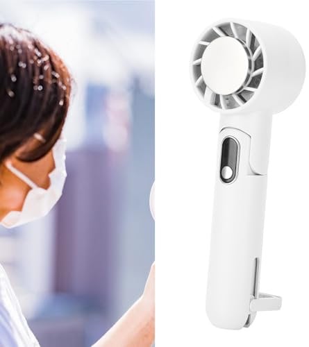 Fafeicy Handheld Cooling Fan Portable with TEC Cooling Technology Semiconductor Cooling Plate USB Charging 3 In 1 Design for Outdoor Indoor Activities (White)