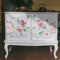 funlife UV DTF Transfer Stickers Blumen Transferaufkleber, Vintage Decor Transfers für Möbel, Blumenaufkleber für Nachttisch Dekoration Aquarell Zarte Rose