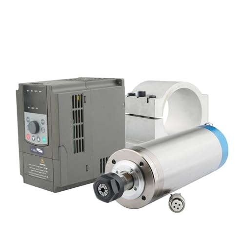 Fraiseuse moteur Kit moteur de broche 2,2 kW ER20 broche refroidie par eau 4 roulements + onduleur + pince de broche 80 mm routeur(2.2kw 380V)