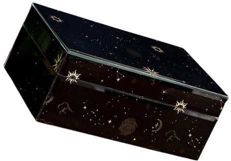 Ldabrye Versatile Jewelry Storage Box Stylish Glass Jewelry Container Strorage Box for Rings and Necklaces Collection