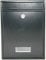 PLMNBQWE Wandmontierter Briefkasten, Briefkasten, Wandmontierter abschließbarer Briefkasten/Postkasten wasserdicht mit Adressschild und Zwei Schlüsseln, Briefkasten (Schwarz)