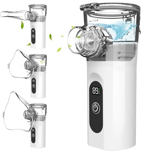 YQXTOOEL Inhalationsgerät Kinder,Vernebler Inhaliergeräte für Erwachsene,Leisestes Tragbarer inhalator erwachsene, USB-C Nebulizer, Inhaliergerät & Zubehör