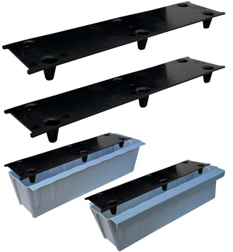 BURI 2 Stück Einlegeböden für Paletten Blumenkästen | Einlegeboden | Bewässerungsmatte | Bewässerungssystem | Paletten Blumenkasten Bewässerung