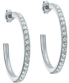 Ted Baker Clanci Medium Crystal Hoop Earrings for Women