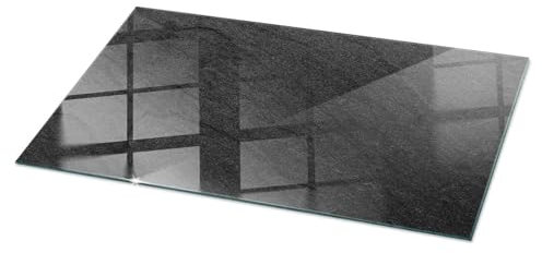 Tulup Große Rechteckige Tischplatte 100x50 cm Auswechselbare Platte Geschliffene Kanten Gehärtetes Glas Modernes Design für Küche und Esszimmer Dekoration Tafelglas - Motiv Naturstein