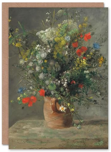Artery8 Pierre Auguste Renoir Art Card Wildflowers in a Vase