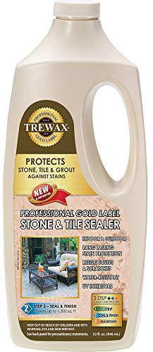 Trewax Sellador profesional de piedra y azulejos para interiores y exteriores, 32 onzas