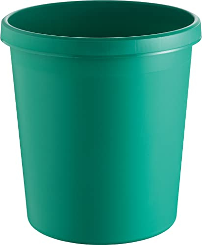 helit H6105852 - Papierkorb „the german“, 18 Liter, mit umlaufendem Griffrand, aus Kunststoff, 1 Stück