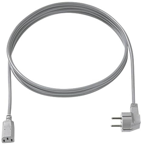 BACHMANN 353.985 Kaltgerätezuleitung H05VV-F 3G 1,00 mm², 3 m, 30/35 C13, Grau