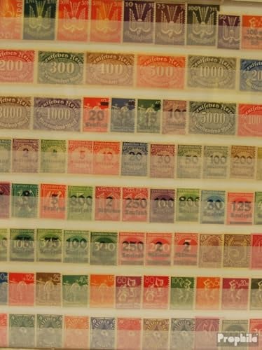 Prophila Collection Deutsches Reich 100 Verschiedene Marken postfrisch ** MNH aus Inflation 1919 bis 1923 ohne Nebengebiete (Briefmarken für Sammler)