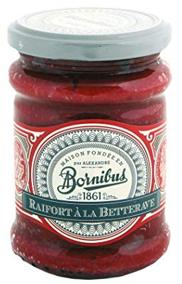 Raifort a la Betterave Meerettich mit Roter Beete BORNIBUS 250g Glas